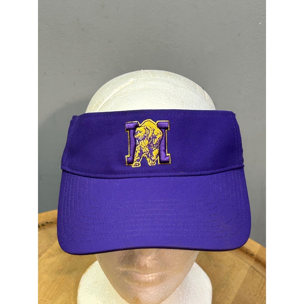 Nike Visor Monett High Purple Bear Mascot Dri-FIT Athletic Adjustable 384431-51L